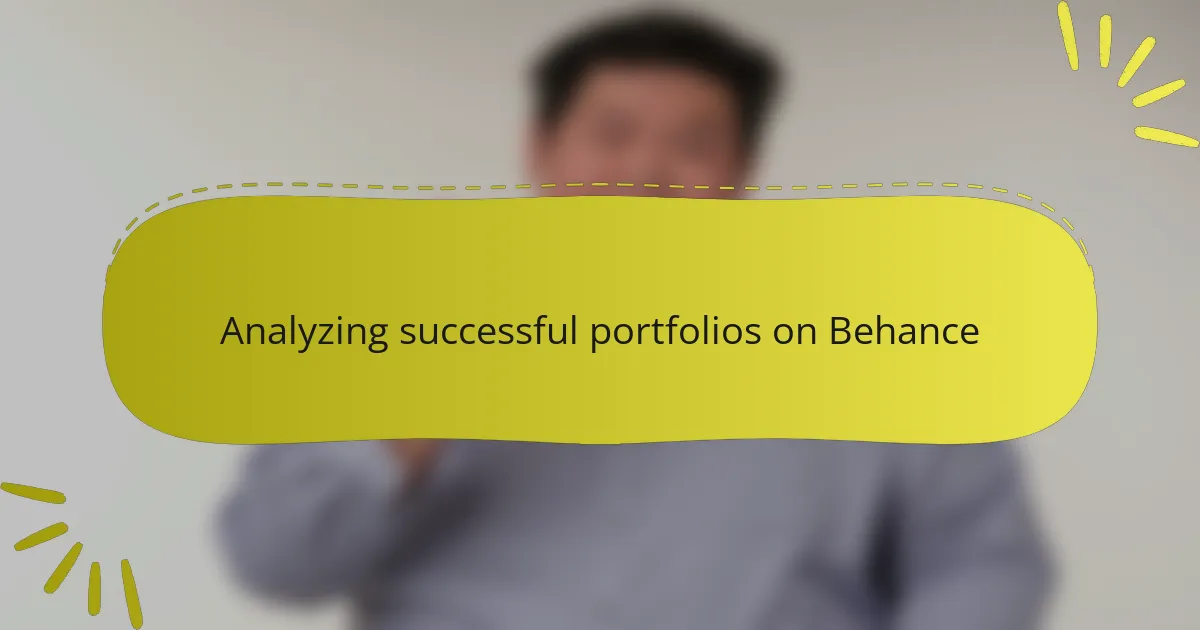 Analyzing successful portfolios on Behance